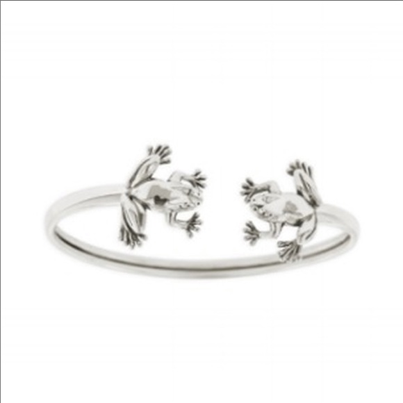 Double Frog Sterling Silver Bracelet - Picture 1 of 5